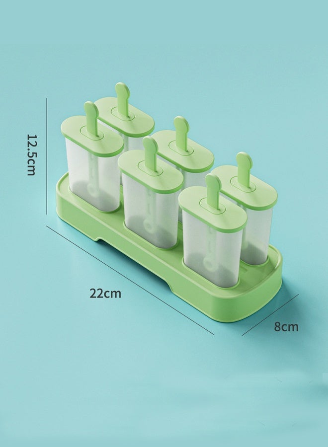 GUDOO قالب مثلجات باللون الأخضر النعناعي، صانع آيس كريم منزلي، قالب مكعبات ثلج وآيس كريم قابل للتخصيص - Image 4